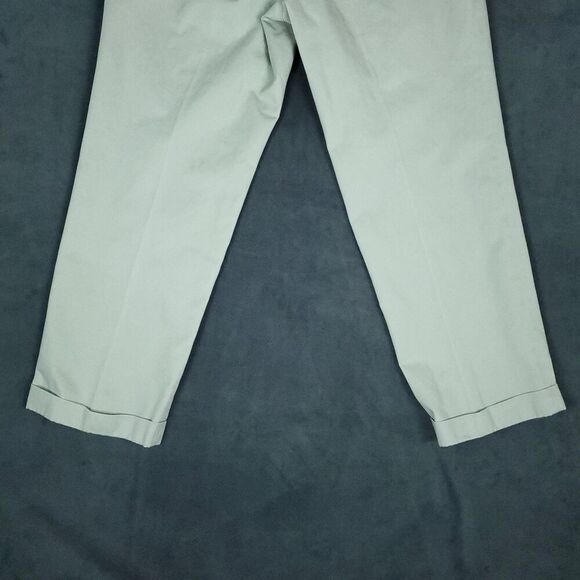 Lauren Ralph Lauren Pants Men's 34x29 Lot Of 2 Khaki Preppy 100% Cotton Cuffed - Picture 9 of 13